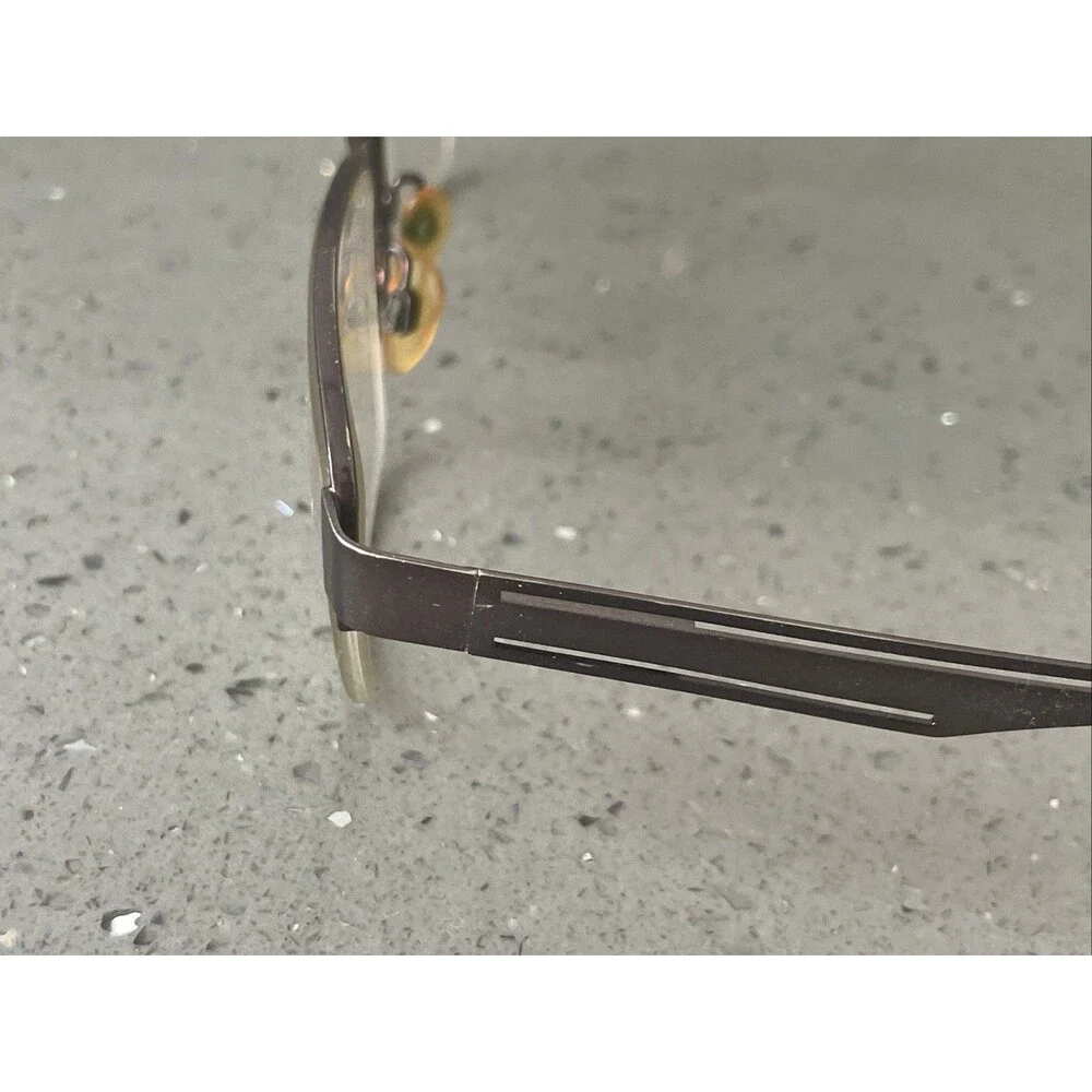 SUPERFLEX SF-424 C.3 brown SPORTS WRAP EYEGLASSES FRAMES ONLY half rim 54-18-145
